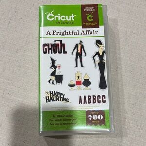 Cricut A Frightful Affair Cartridge in box